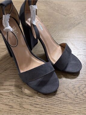 J. Adams Shirley High Silver Comfortable Heels for Women Color Blue Size6